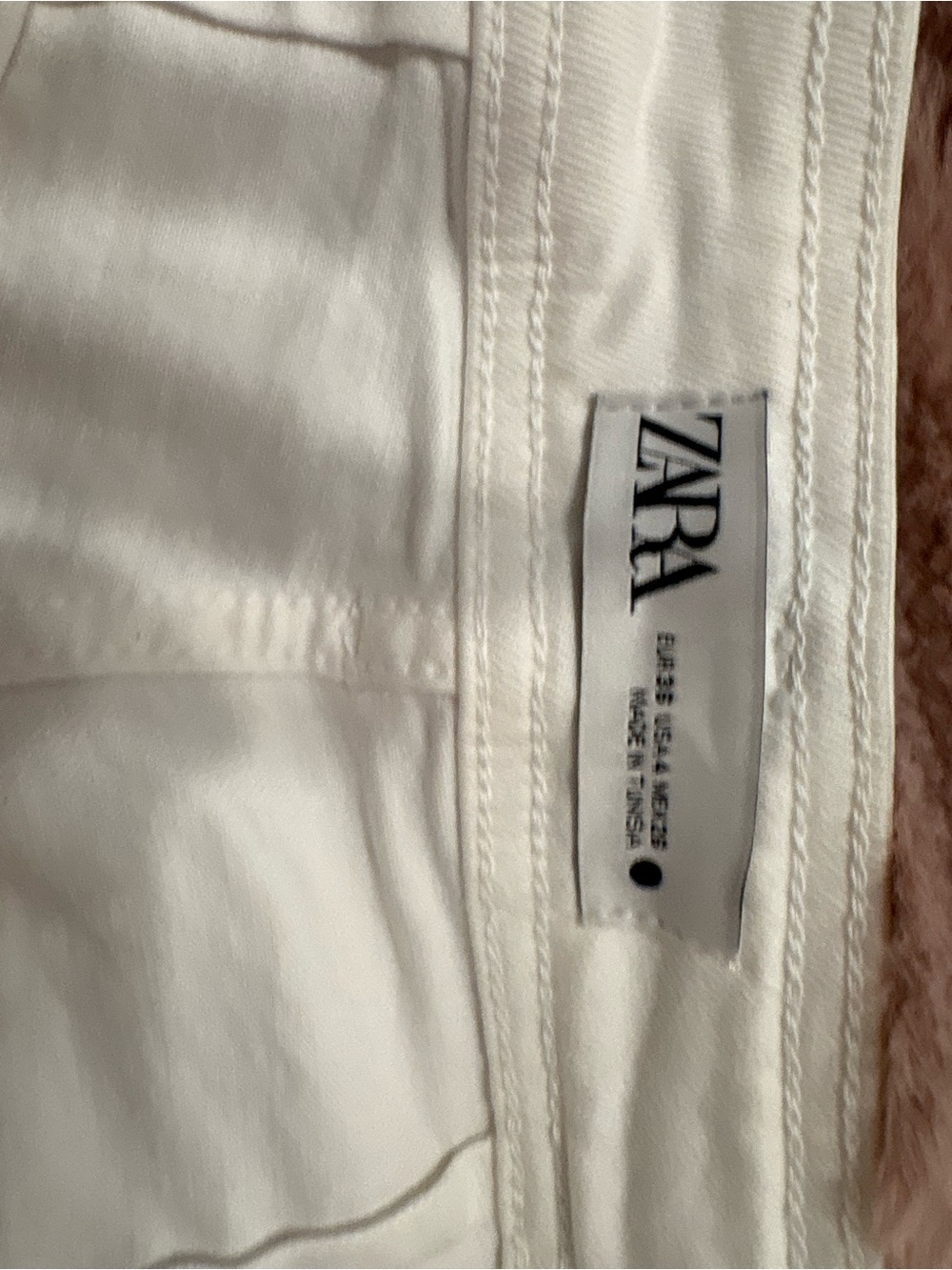 ZARA White Denim Jeans - Clean White Finish